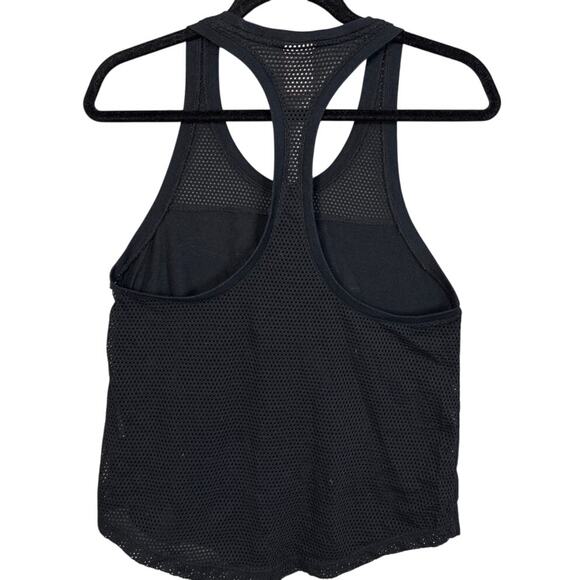 Nike Womens Mesh Racerback Tank Top Black Size S Athlete Casual Athleisure Retro - Picture 2 of 6